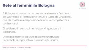 cos'è la Rete al Femminile di Bologna